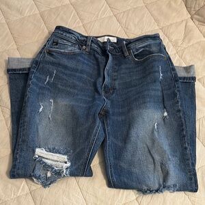 KanCan Distressed Blue Denim Jeans